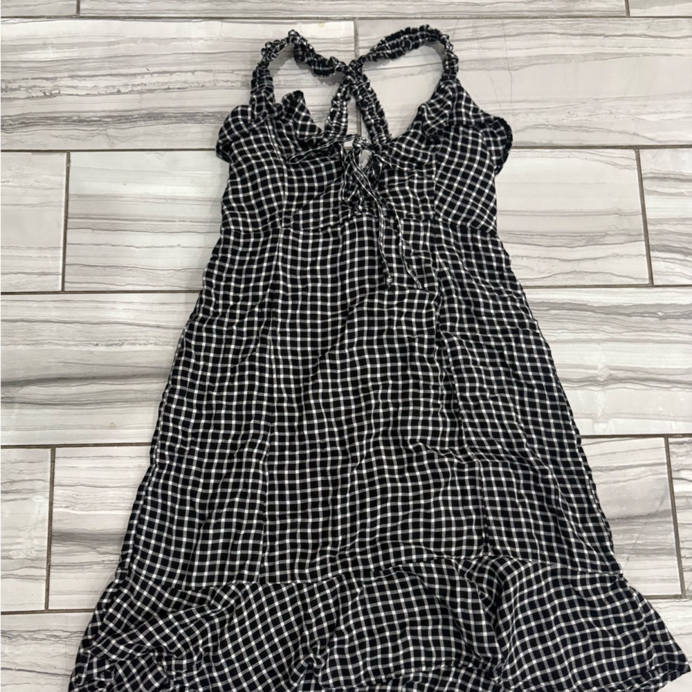 American Eagle Outfitters Black and White Plaid Dress